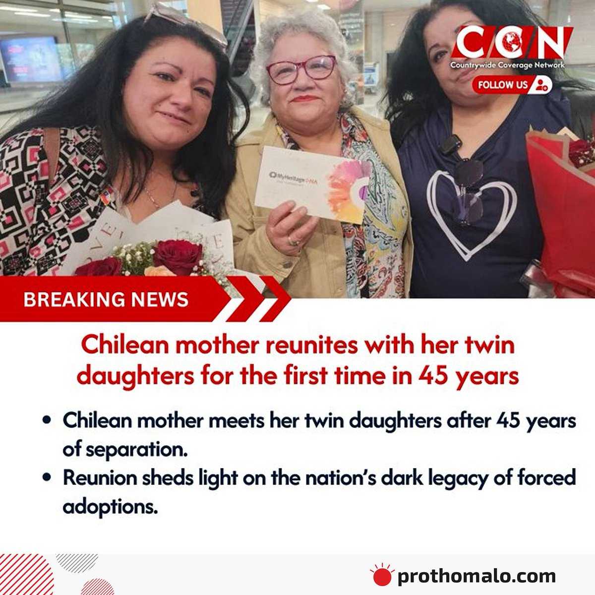 চুরি যাওয়ার ৪৫ বছর পর যমজ মেয়েদের ফিরে পেলেন মা