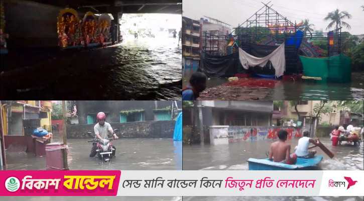 টানা ভারী বৃষ্টিতে ডুবেছে কলকাতা, বিদ্যুৎস্পৃষ্ট হয়ে মৃত্যু ৫