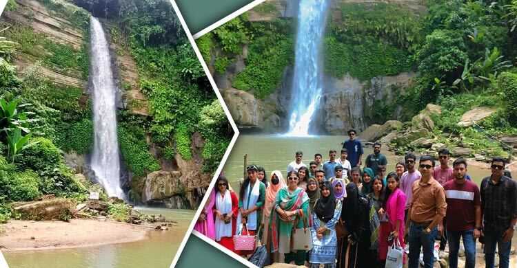 মোহনীয় আবেশ ছড়ালো মাধবকুণ্ড জলপ্রপাত